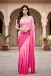 Gradient Mulberry Silk Chiffon Sarees