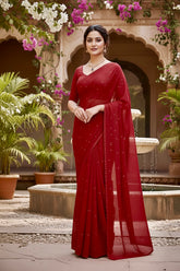 Shades of Red Sequins Spread