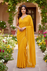 Shades of Yellow Sequins Spread & Border