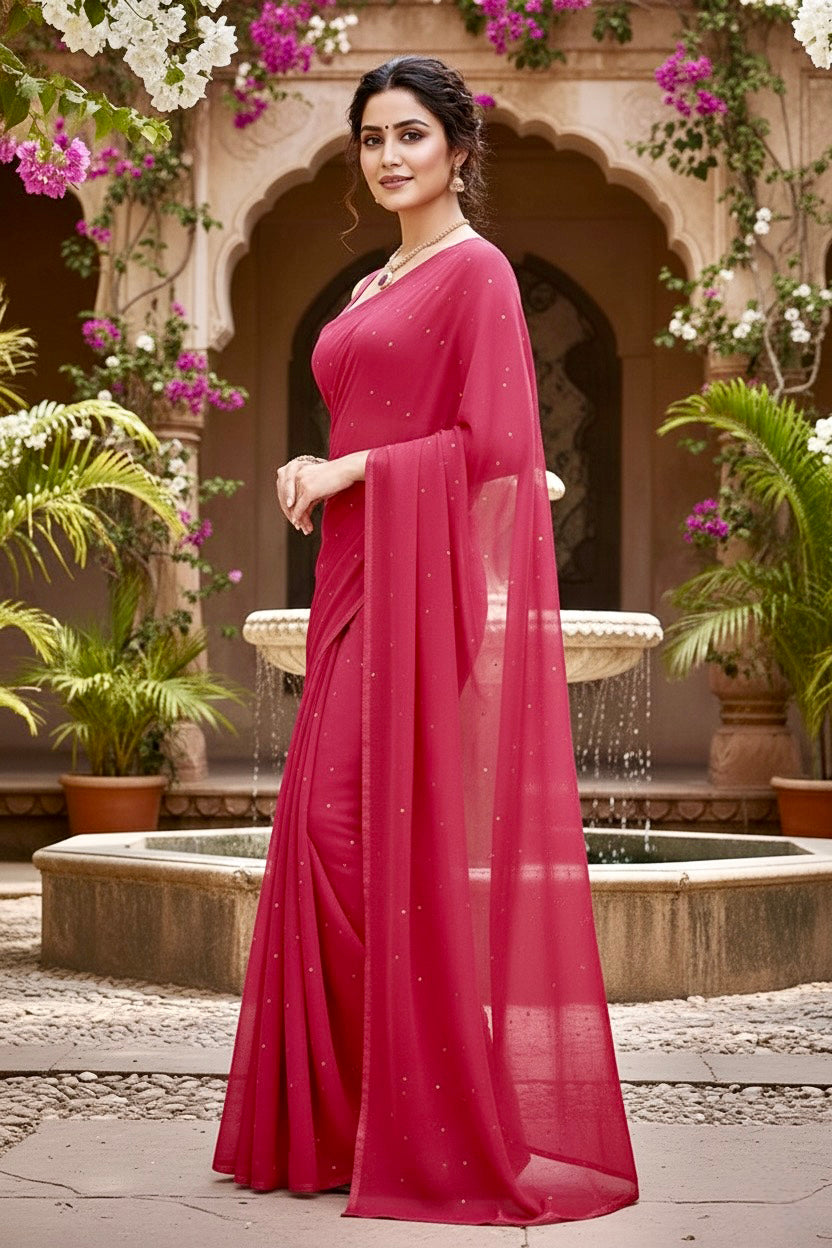 Shades of Red Sequins Spread