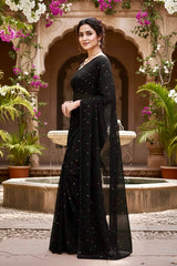 Shades of Black Sequins Spread