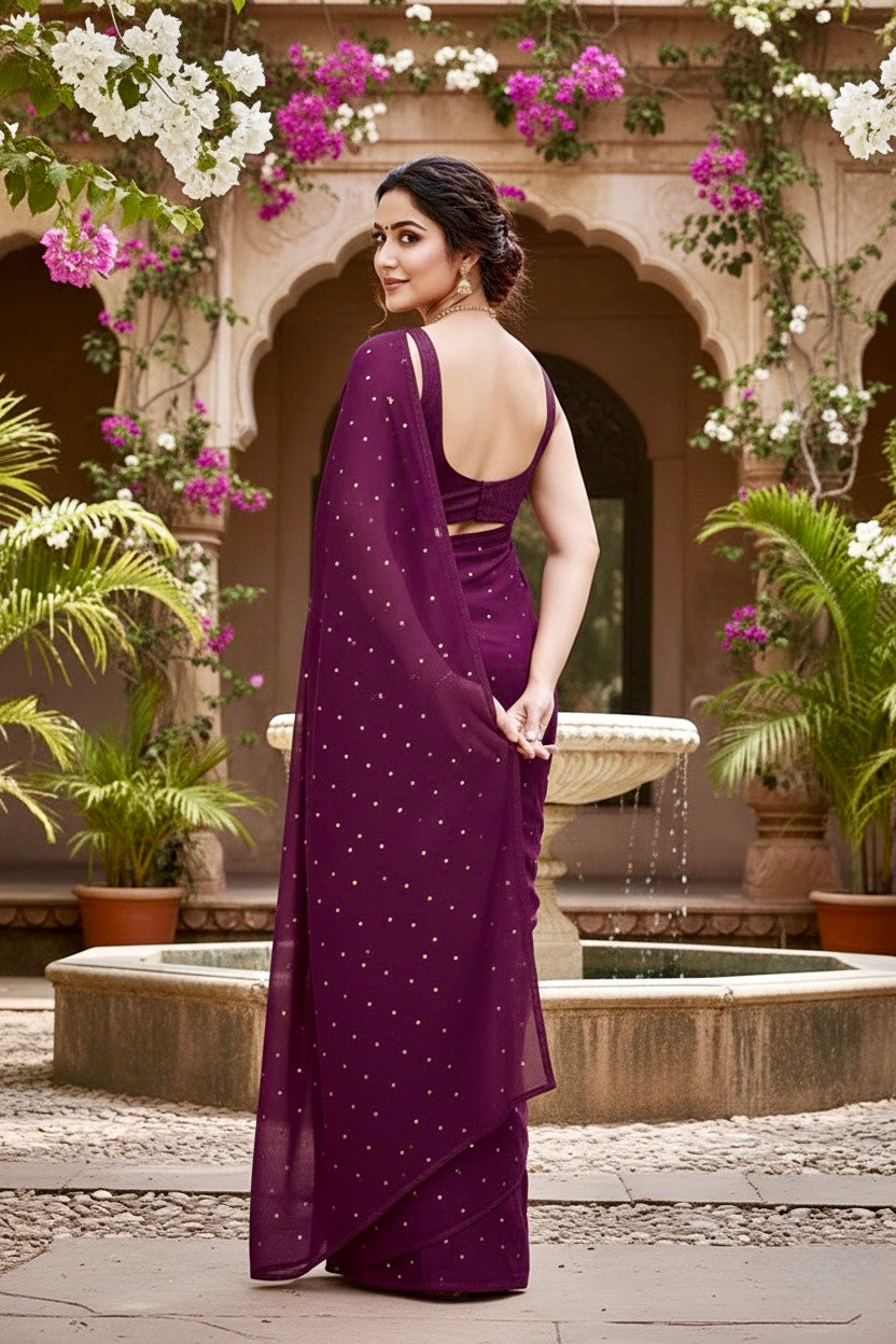 Shades of Purple Sequins Spread