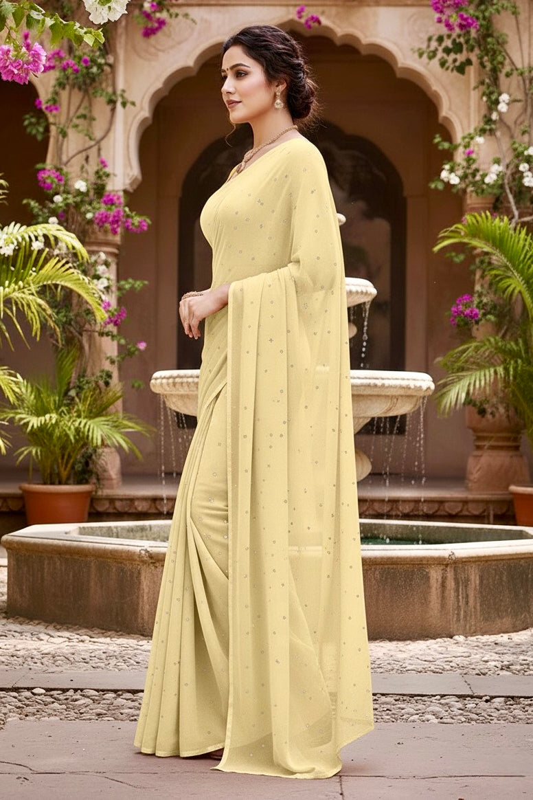 Shades of Yellow Sequins Spread