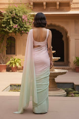 Gradient Mulberry Silk Chiffon Sarees