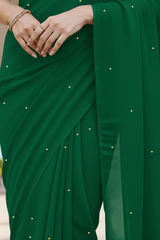 Shades of Green Sequins Spread