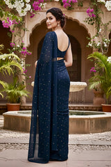 Shades of Blue Sequins Spread