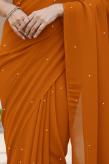 Shades of Orange Sequins Spread
