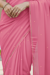 Shades of Pink Sequins Spread & Border