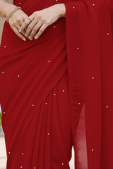 Shades of Red Sequins Spread