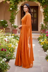 Shades of Orange Sequins Spread & Border