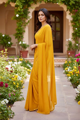 Shades of Yellow Sequins Spread & Border