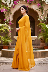 Shades of Yellow Sequins Spread