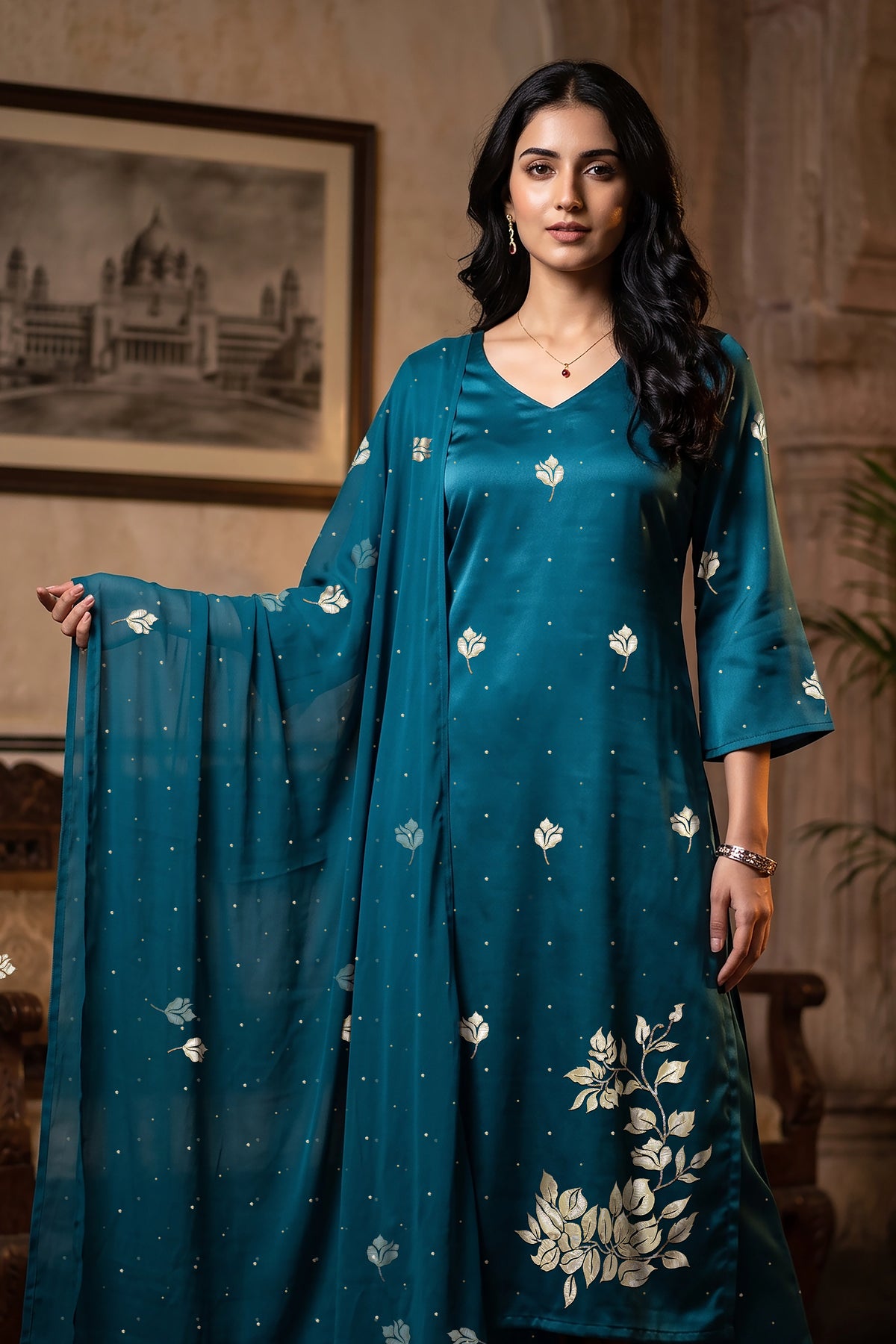 Bougain Kurta Set