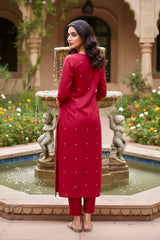Gulmohar Twig Kurta