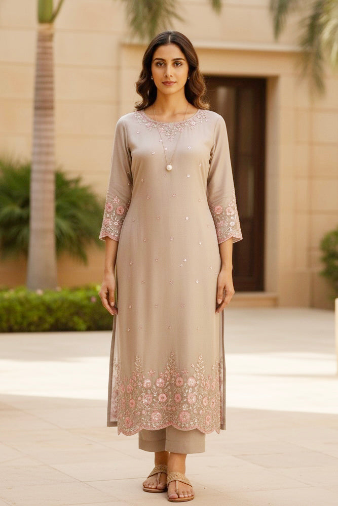 Blushing Cosmos Kurta
