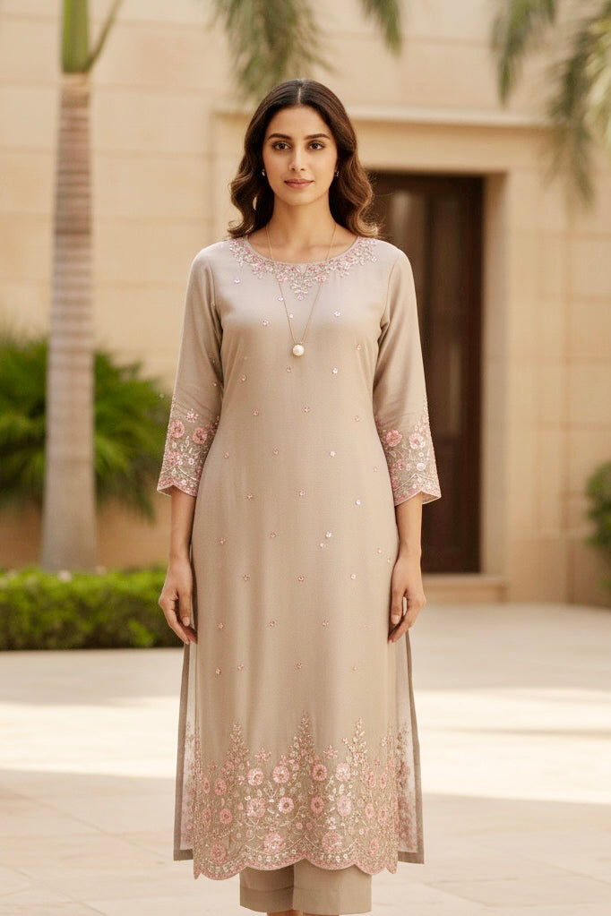 Blushing Cosmos Kurta