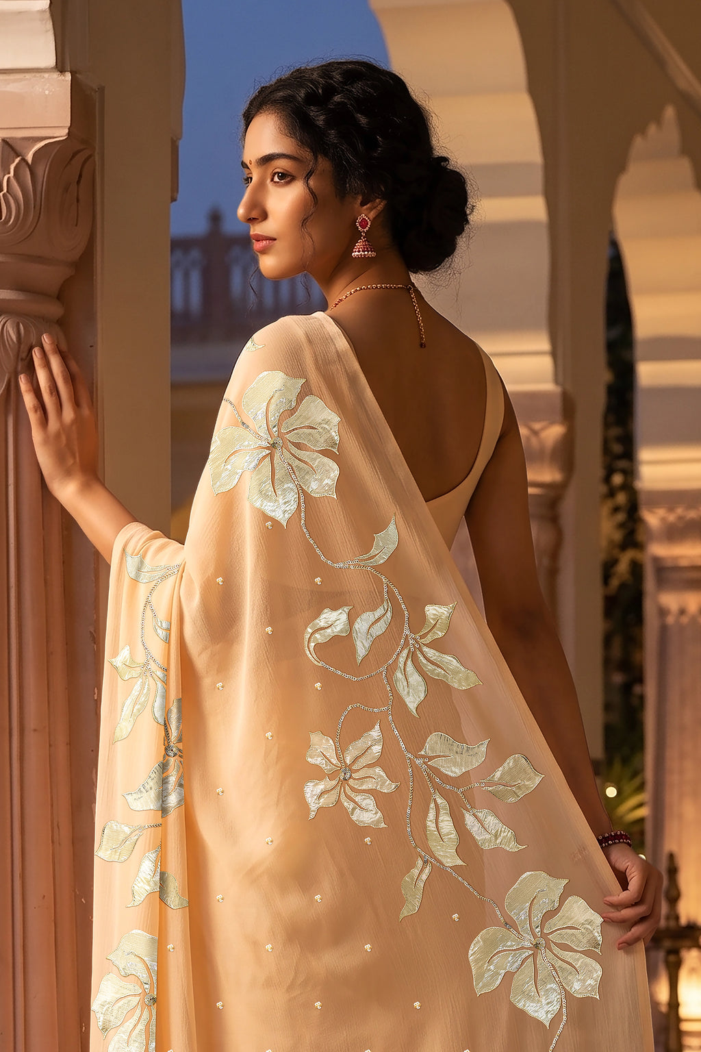 Kumudini Vine Border Saree