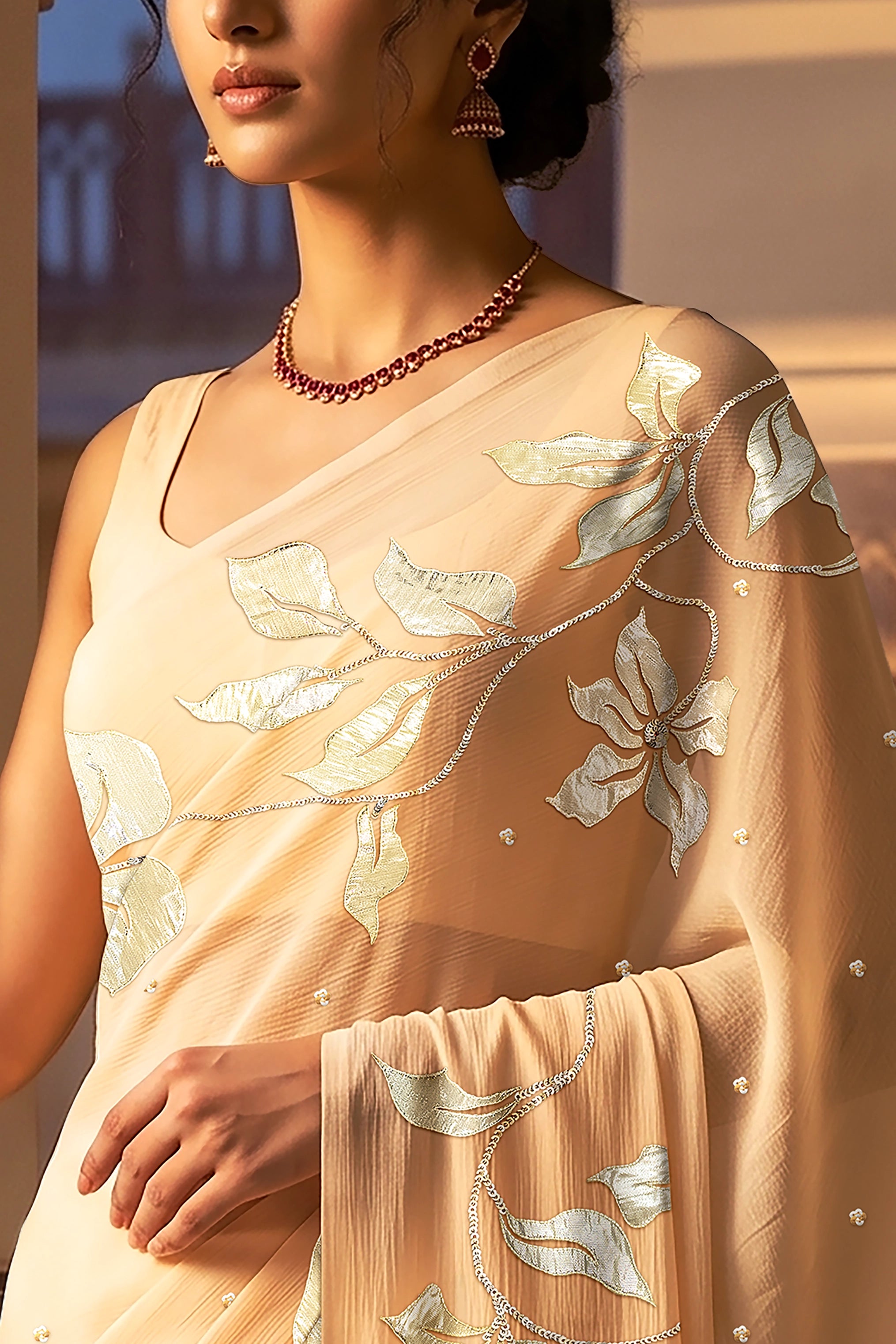 Kumudini Vine Border Saree