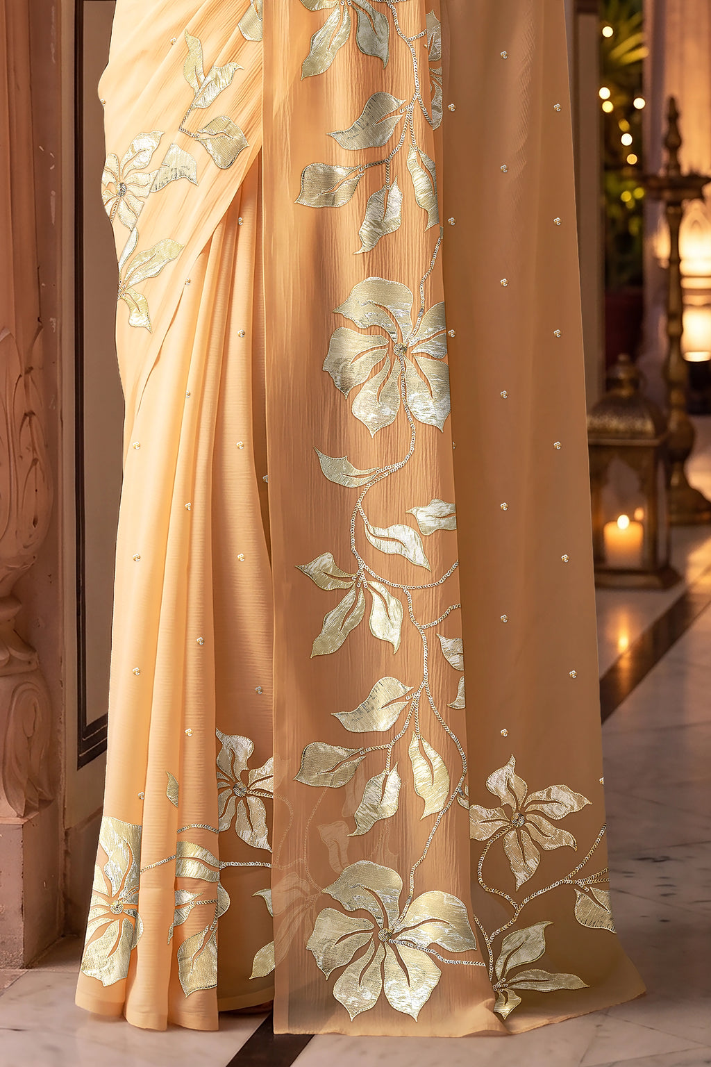 Kumudini Vine Border Saree
