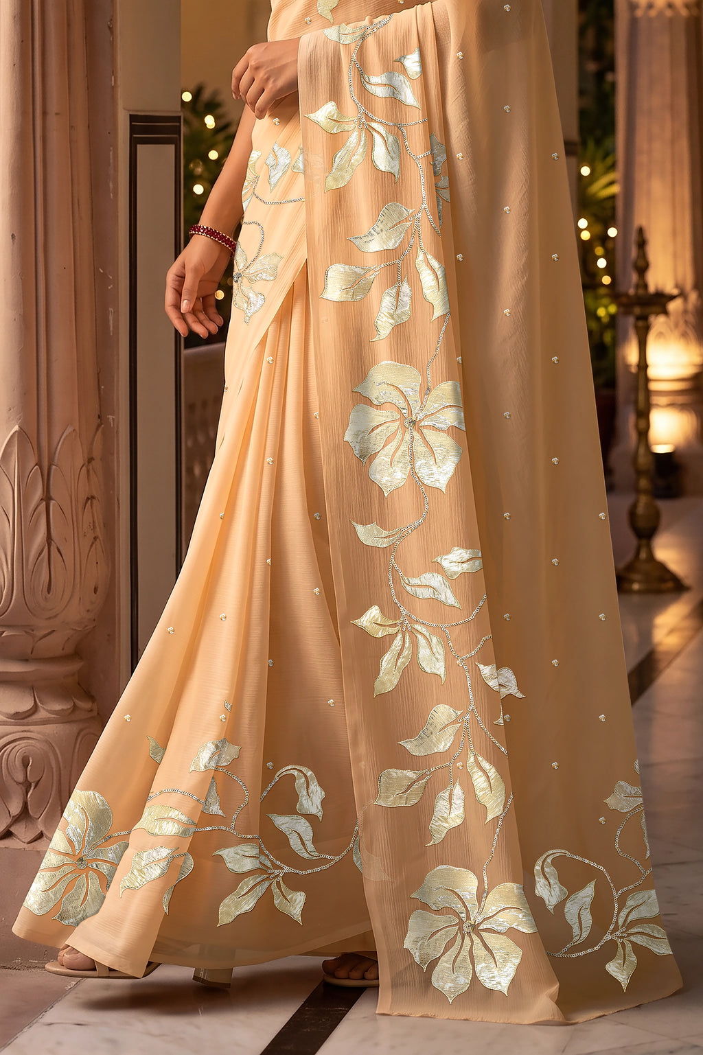 Kumudini Vine Border Saree